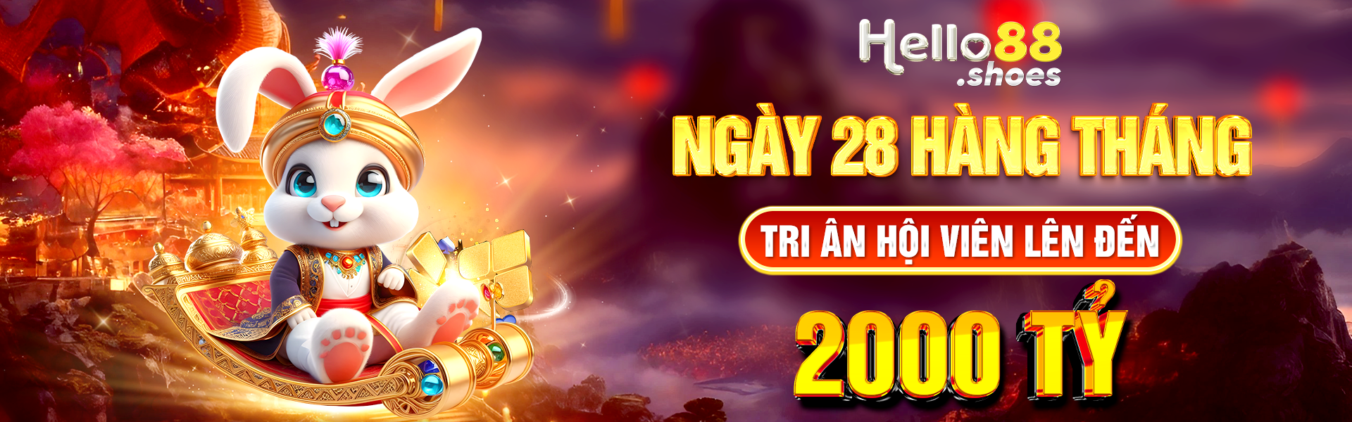 hello88 thưởng 2000 tỷ tri ân hội viên hàng tháng